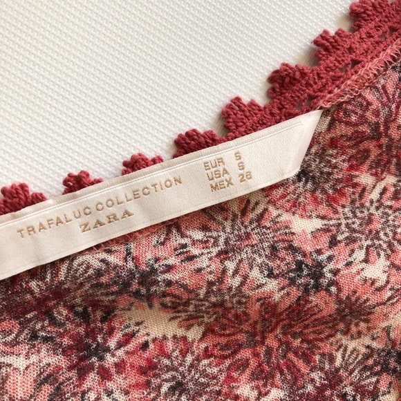 NWOT Zara Romper pink floral print oversized S - Picture 5 of 7